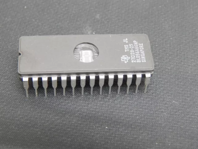 TEXAS INSTRUMENTS TI TMS27C128-25JL EPROM, 16K x 8, 28 Pin CDIP - FAST SHIPPING