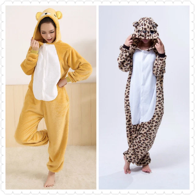 LÉOPARD OURS RILAKKUMA Onesiee Kigurumi Costume Déguisement Sweat ...