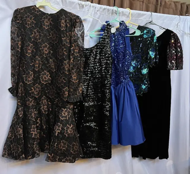 Vintage clothing lot 70s and 80s sequin