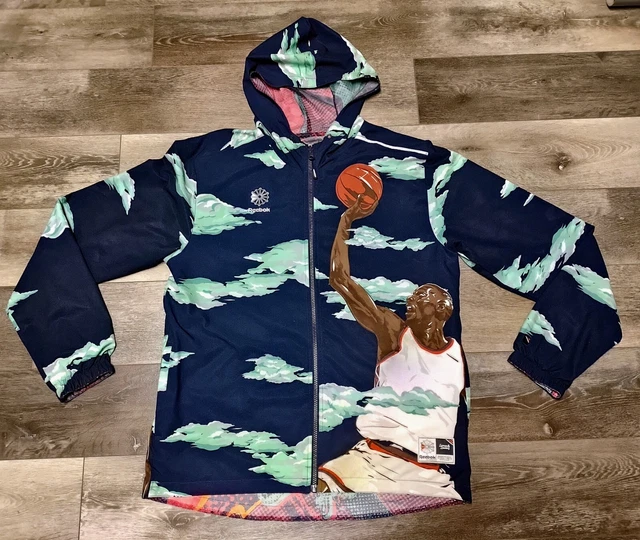 Reebok Reversible Lemar & Dauley Iverson Kemp Wilkins Jacket~Size L~Pls Read
