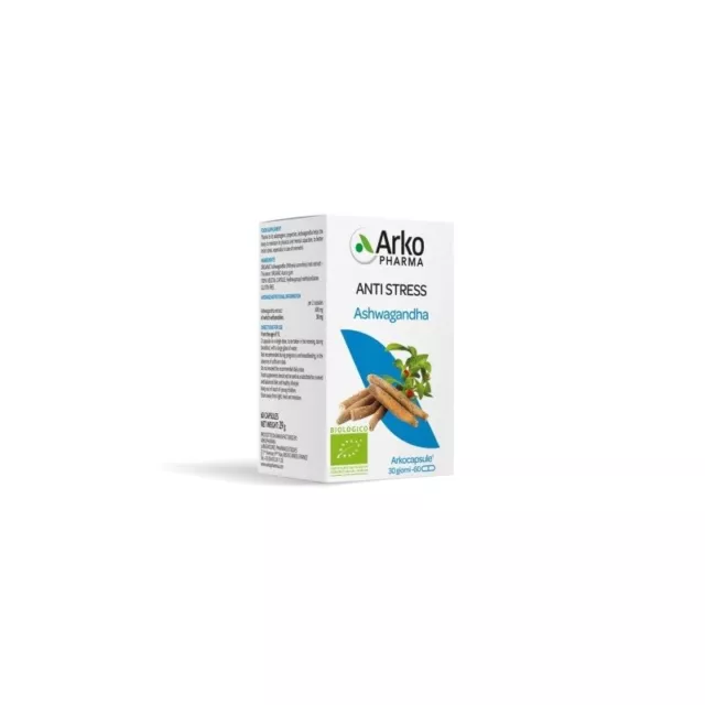 ARKOPHARMA Ashwagandha Bio - Tonic-Adaptogen Supplement 60 tablets