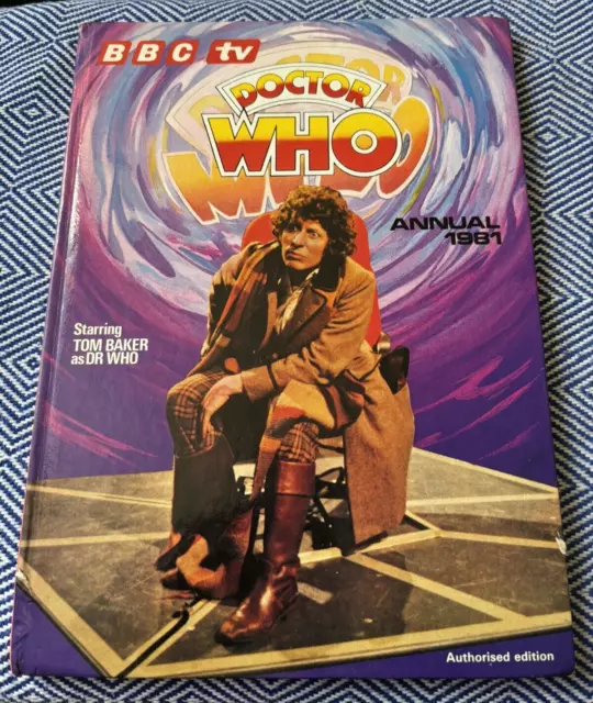 The Doctor Who Annual 1981 BBC TV Tom Baker Dr Who Authorised Edition