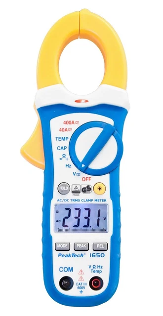 PeakTech 1650 ? True RMS Stromzange 400A AC/DC, Digital Multimeter,