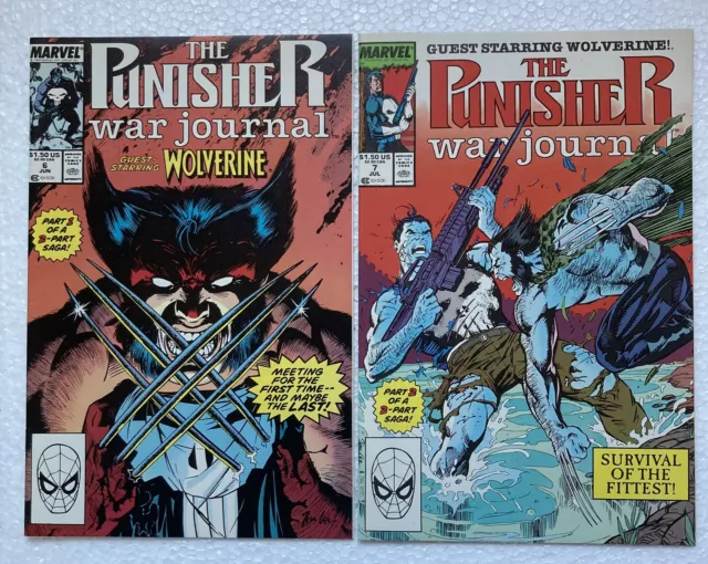 Marvel Comics The Punisher War Journal Issues 6&7 Guest Starring Wolverine