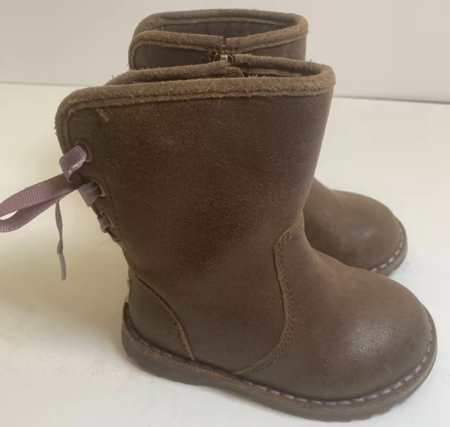 UGG Corene Girl’s Boots Size 6 Brown Purple 1008004T