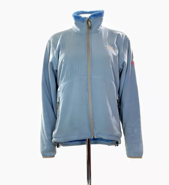 The North Face Windbreaker Größe L UK 12 Zoll blau Vlies gefütterte Summit-Serie