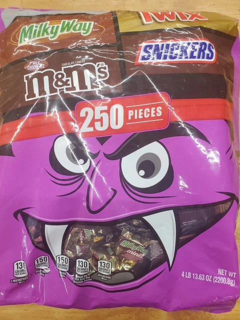 Snickers, Twix, Milky Way, 3 Musketeers Milk Chocolate Candy - 250 Ct..FREE SHIP
