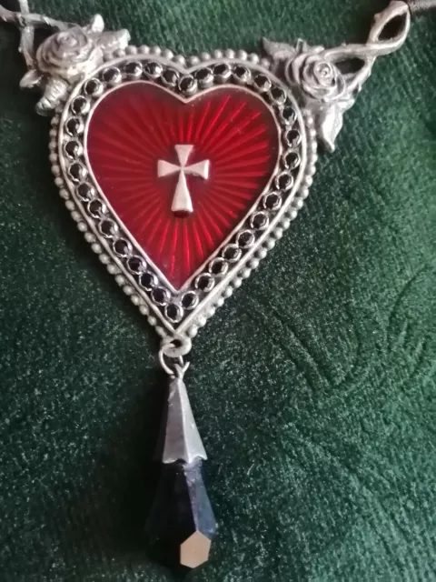Alchemy Gothic Halsband Herz Hartzinn