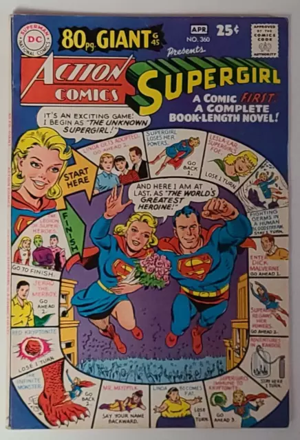 Action Comics #360 (Dc 1968) 80Pg Giant “All-Star Collection” Of Supergirl Story