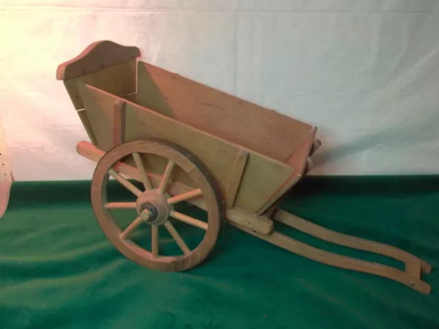 Toy Wood Wagon Cart with Spoked Wood Wheels ~Germany