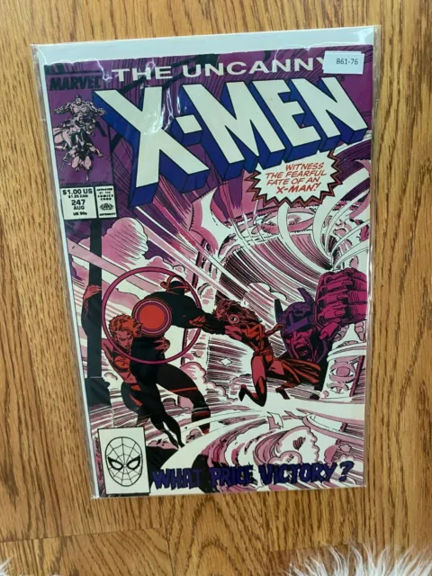 Uncanny X-Men vol.1 #247 1989 High Grade 9.2 Marvel Comic Book B61-76