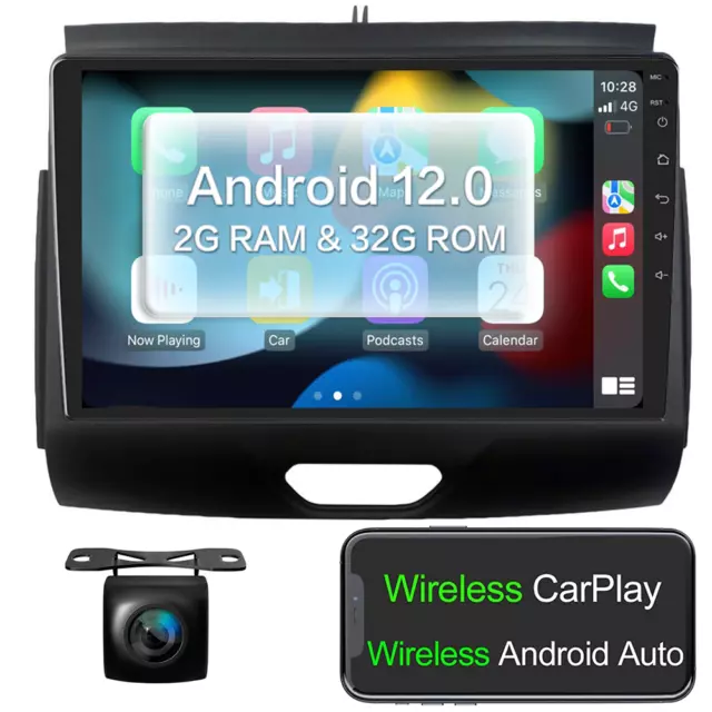 Android 12 CarPlay For Ford Ranger SYNC 3 T6 PX MK2 2016-2020 GPS Stereo Radio