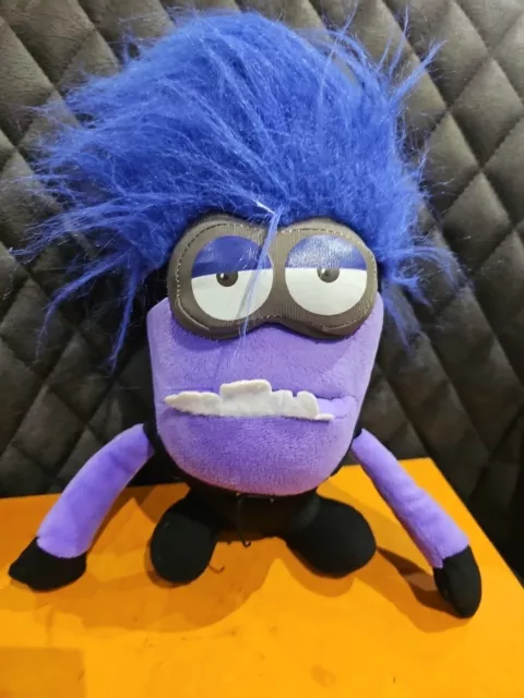 Despicable Me 2 purple evil Minion soft plush toy