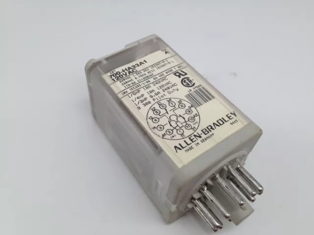 Allen-Bradley 700-HA33A1 Relay 120VAC, 10Amp