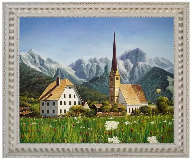 Ölbild Gemälde, Maria Alm Sommerlandschaft, Ölgemälde HANDGEMALT F:50x60cm