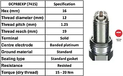 NGK DCPR8EKP Spark Plug