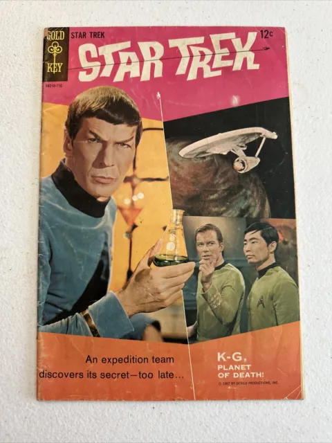 Star Trek #1 - Comic book Gold Key 1967 - Kirk Spock First App - Enterprise