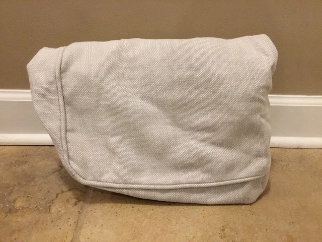 NEW Pottery Barn Kids Comfort Ottoman Cover Basketweave PUTTY