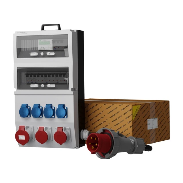 Cuadro Eléctrico Monofásico Schuko CEE Distribuidor De Corriente 1X32A 1x16a 3x230v Con Interruptor De Levas 96345873 - Foto 4