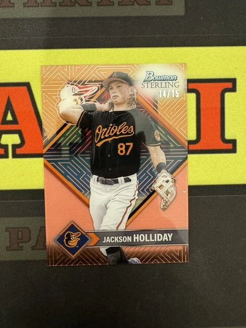2023 TOPPS BOWMAN Sterling Baltimore Orioles Jackson Holliday Pink 