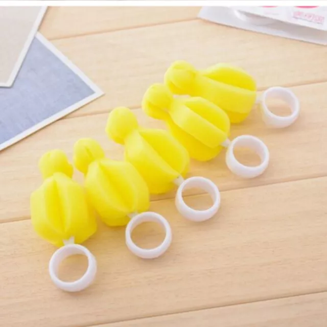 6pcs New Baby Nipple Brush Bottle Brush Sponge Cleaner With Pacifier Brush I&FE