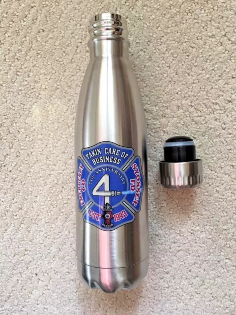 Syosset Fire Department Vacuum Flask - Brand New Unused 2