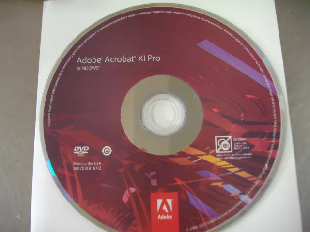 Adobe Acrobat XI 11 Pro Windows Completa con Licencia para 2 PC = VERSIÓN PERMANENTE MINORISTA = 3