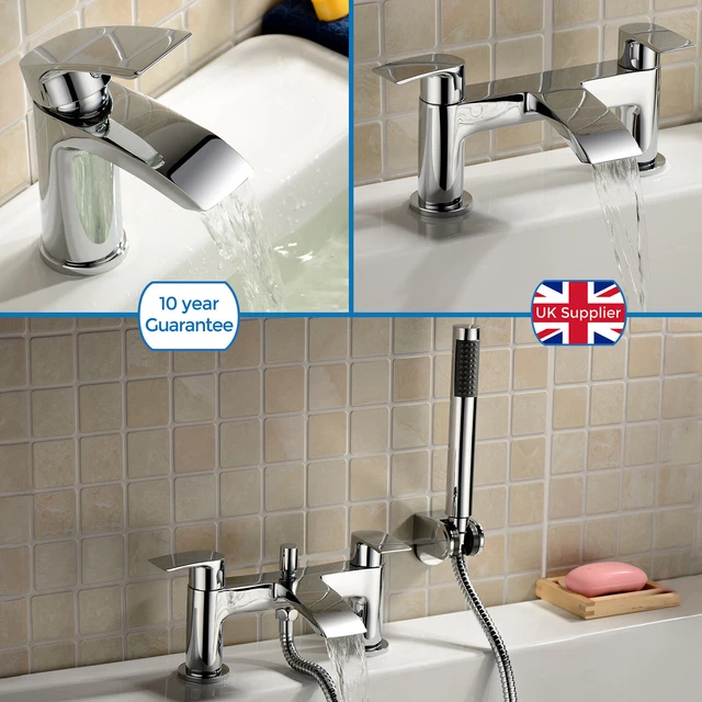 Waage Wasserfall Bad Wasserhahn Becken Mono, Badfüllung & Duschmixer Massivmessing