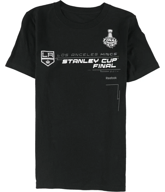 Reebok Boys Los Angeles Kings Stanley Cup Final 2014 Graphic T-Shirt, Black, M