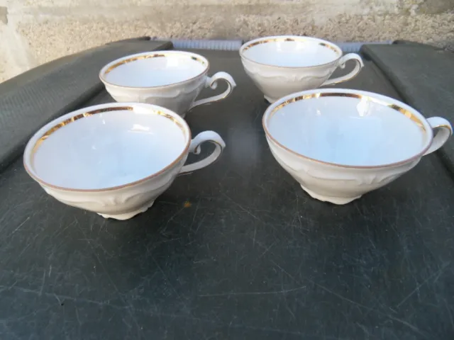 4 Vintage tea coffee moka cup tasse the café porcelaine Bavaria Germany