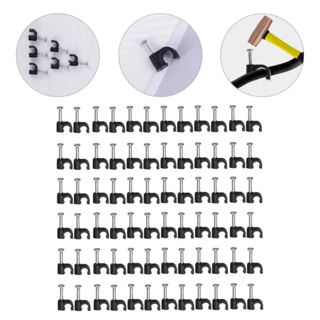 Wire Staple Cable Tacks Extension Cord Clips Ethernet Clamp
