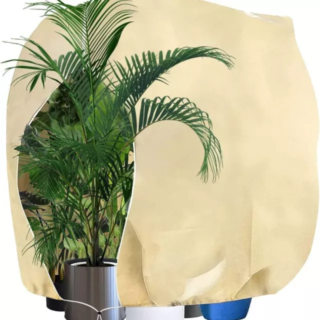 Sac de couverture chaud antigel en tissu non tissé pour plantes de jardin rési