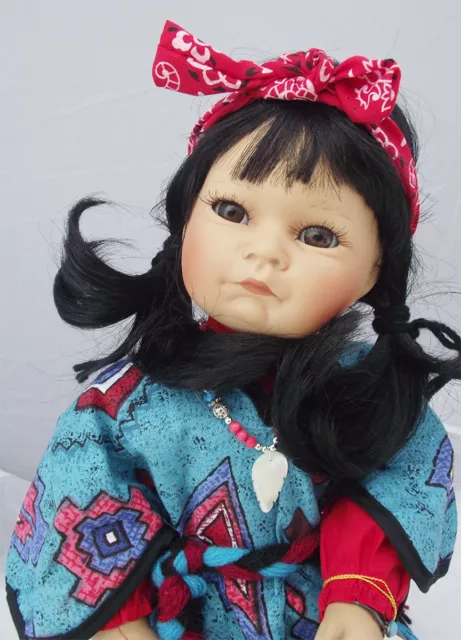 VAL SHELTON 16in DREAM DANCER NATIVE AMERICAN INDIAN GIRL DOLL WORLD GALLERY NEW