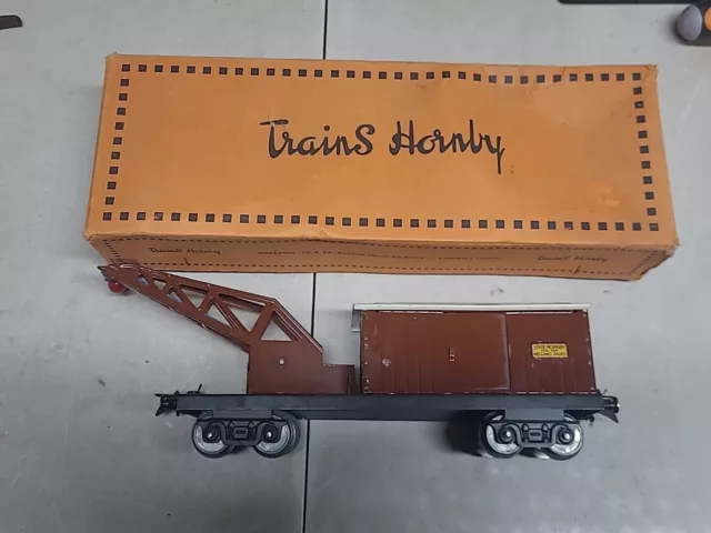 Hornby Echelle 0 Wagon de secours avec grue  No Jep