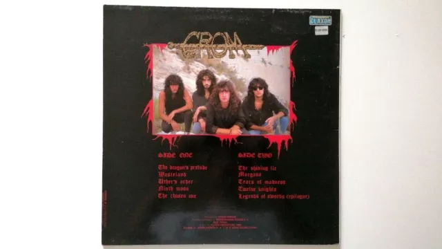 Crom " Wasteland " - Claxon Records Cx 1003 - Spain 1988 3