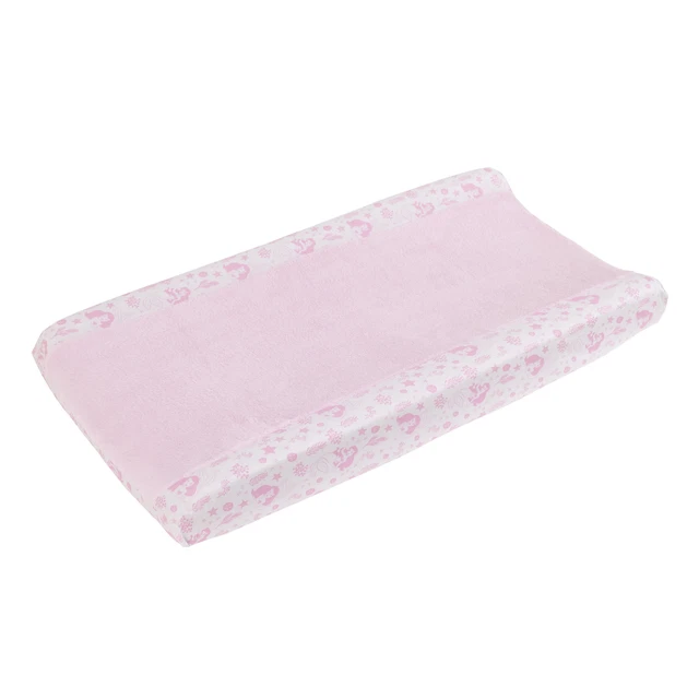 Disney Polyester Soft Fits Standard Changing Pad Cover, Pink