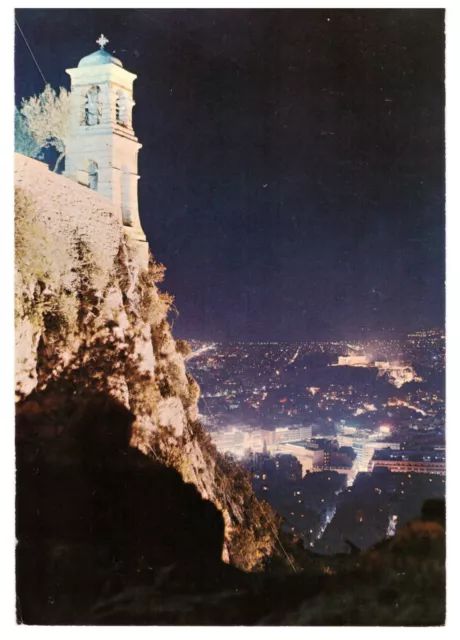 Athens, Greece: View From Lycabettus at Night. Rare Picture Postcard