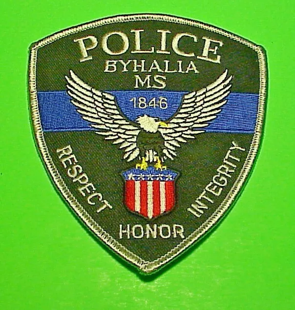 Byhalia  Mississippi  Ms  1846  Respect Honor Integrity  4 3/4"  Police Patch