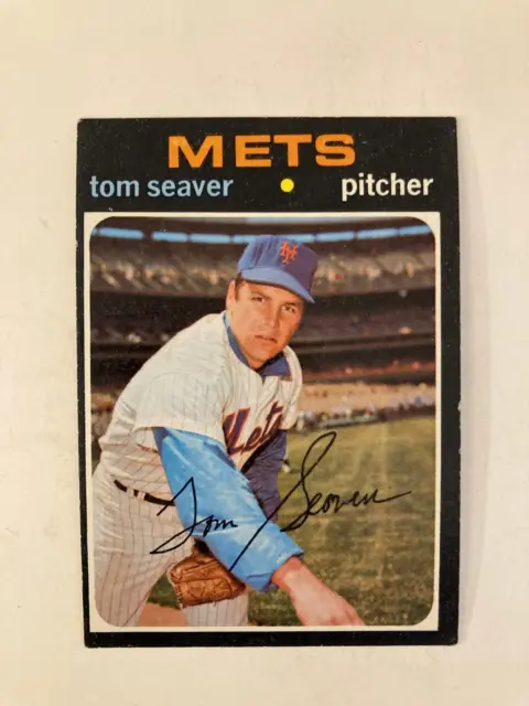 1971 Topps Set Break-TOM SEAVER Baseball Card#160 id#9 NY Mets Reds Red Sox