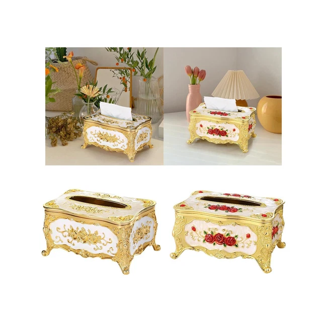 Caja de pañuelos creativa, caja de almacenamiento de papel para servilleta, soporte para paños cosméticos,