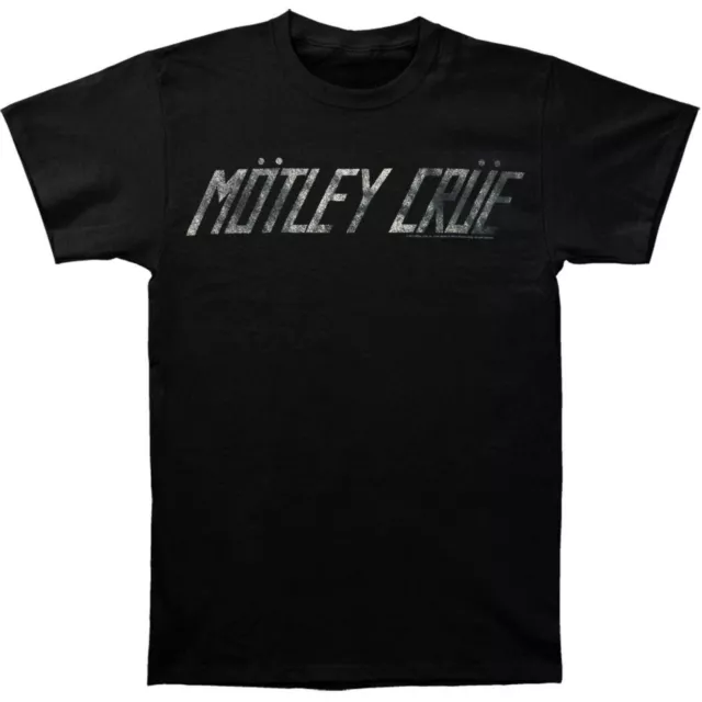 MOTLEY CRUE cd lgo DISTRESSED Too Fast for Love FADED LOGO Official SHIRT LG new