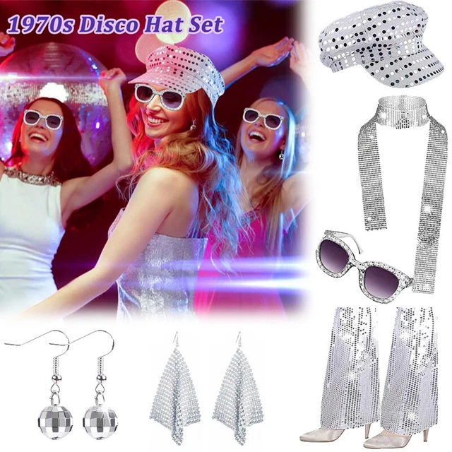 70S SEQUIN HAT Abba Hat Abba Accessories Women Disco Accessories with ...