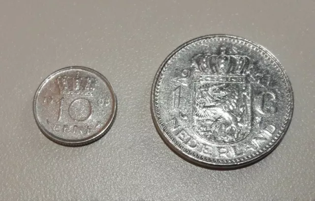 Münze Gulden Niederlande 1 Gulden 10 Cent Nederland Dutch Coin Juliana 1971 1963