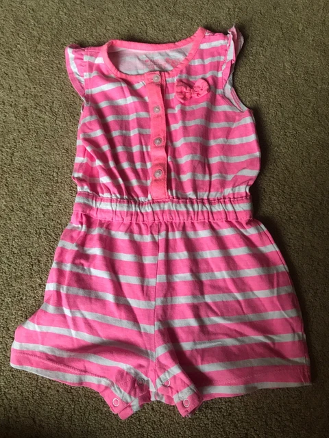 T-shirt bambina Matalan abito rosa bella taglia 18-23 mesi