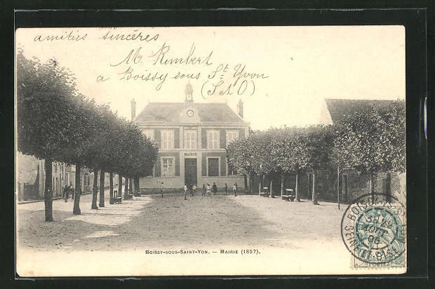 CPA Boissy-Saint-Yon, La Mairie 1906