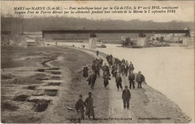 CPA MARY-sur-MARNE Pont métallique (19528)