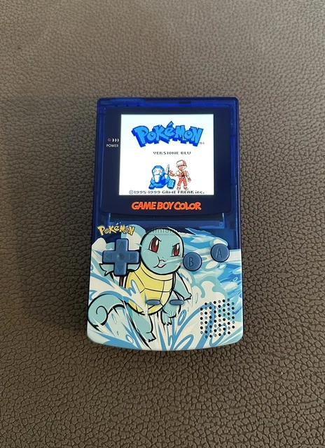 Nintendo Game Boy Color IPS V2 - Pokémon SQUIRTLE EDITION- 10 LIVELLI LUMINOSITÁ