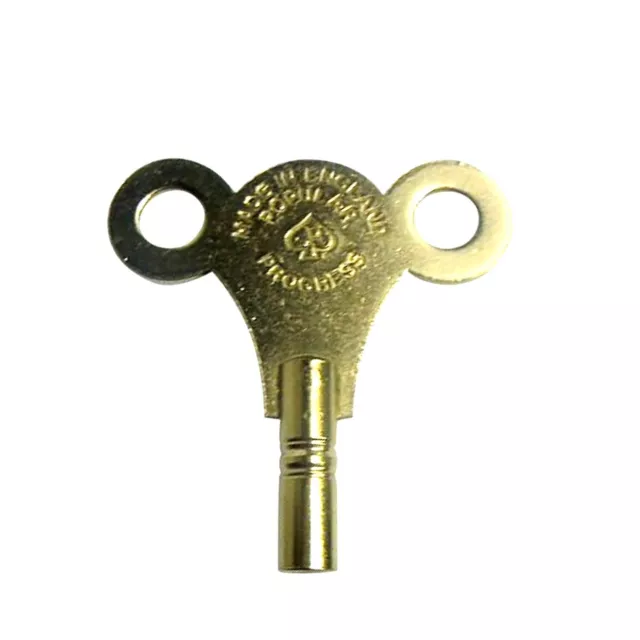 BRASS CLOCK SPRING WINDER WINDING KEY No. 3/0 / 2.00mm