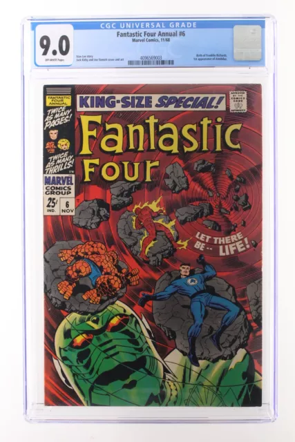 Fantastic Four Annual #6 - Marvel 1968 CGC 9.0 Birth of Franklin Richards