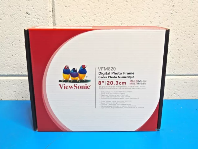 ViewSonic 8” Digital Media Album w/Auto On/Off Light Sensor VFM820-50